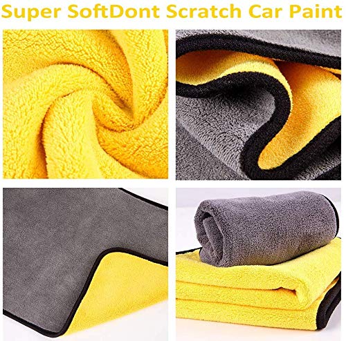 Moe Clean 700 GSM Automotive Drying Towel Microfiber Cleaning Cloth for Cleaning - 30 X 40 cm Random Color (Multicolour) 4