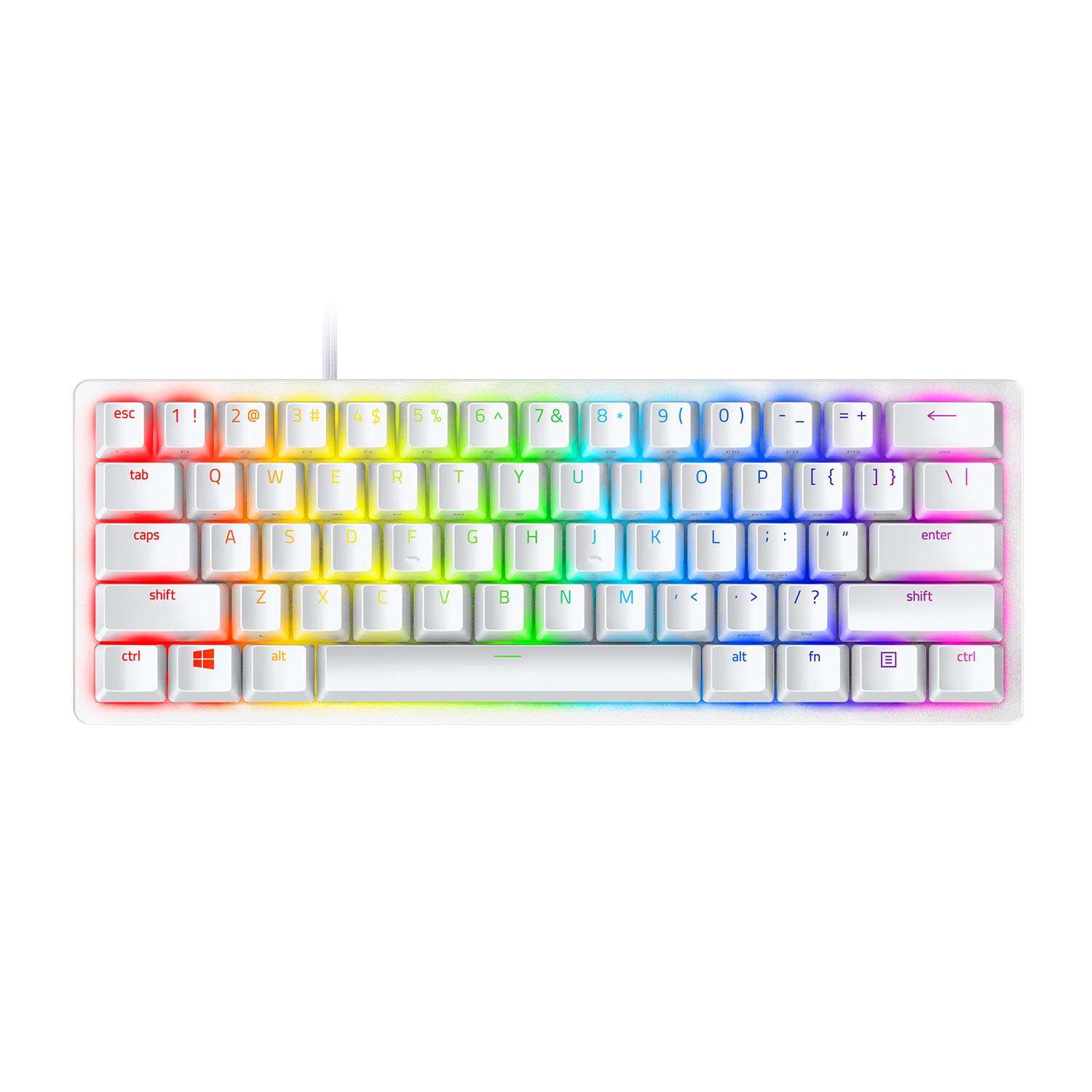 Razer Huntsman Mini 60% Gaming Keyboard + Goliathus Extended Chroma Bundle: Linear Optical Switches - Mercury White 3