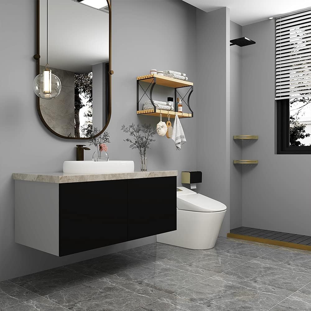 SUNBIRD Black Wallpaper Peel and Stick Black Contact Paper Matte Solid Black Textured Self Adhesive Removable Thick Vinyl Film Roll for Cabinets Bedroom Wall Decoration (30 x 127 cm) 3