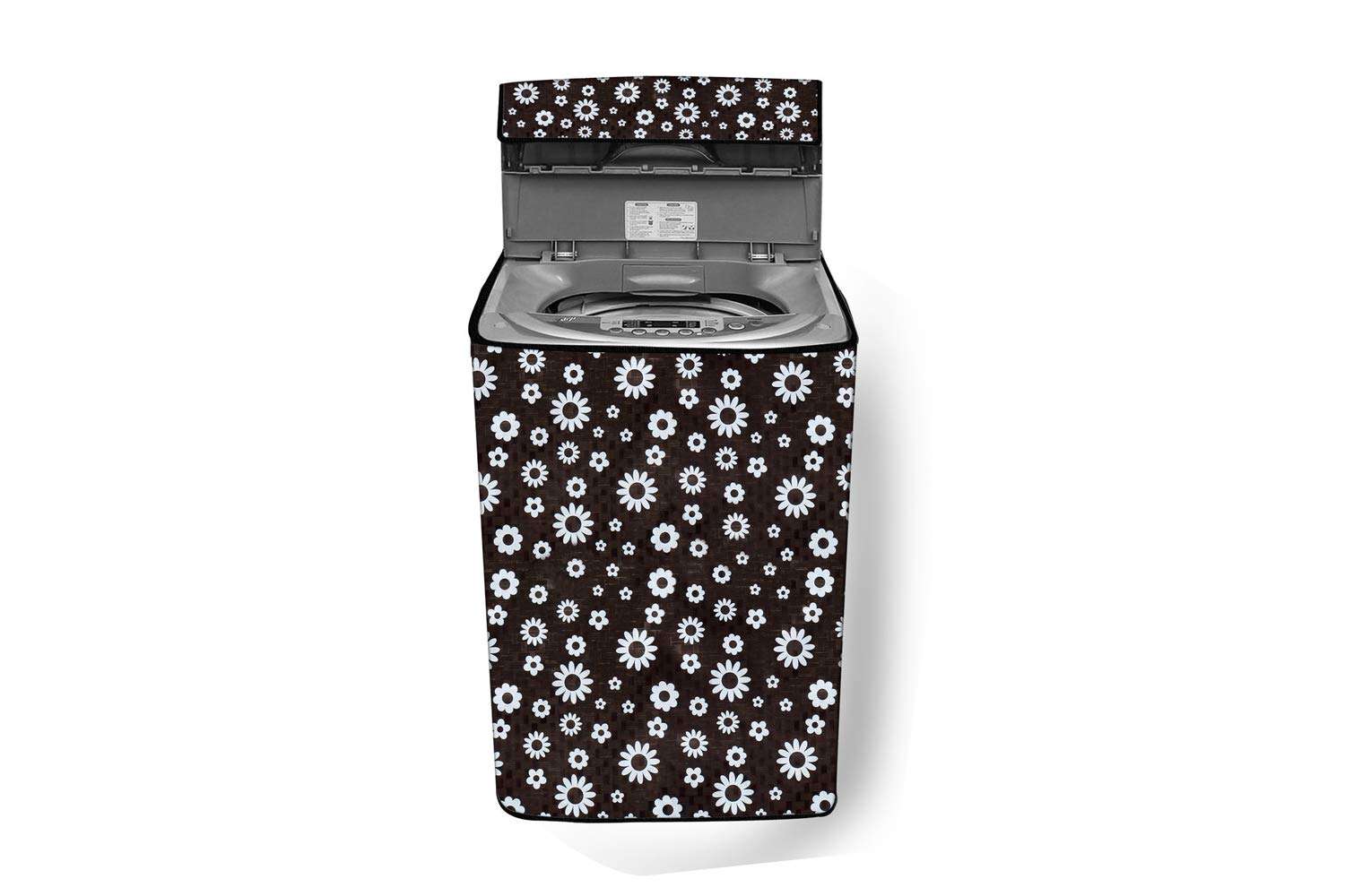 Stylista Washing Machine Cover Compatible for Samsung 7 kg WA70M4400HV/TL Fully-Automatic Top Load Floral Printed Pattern 1