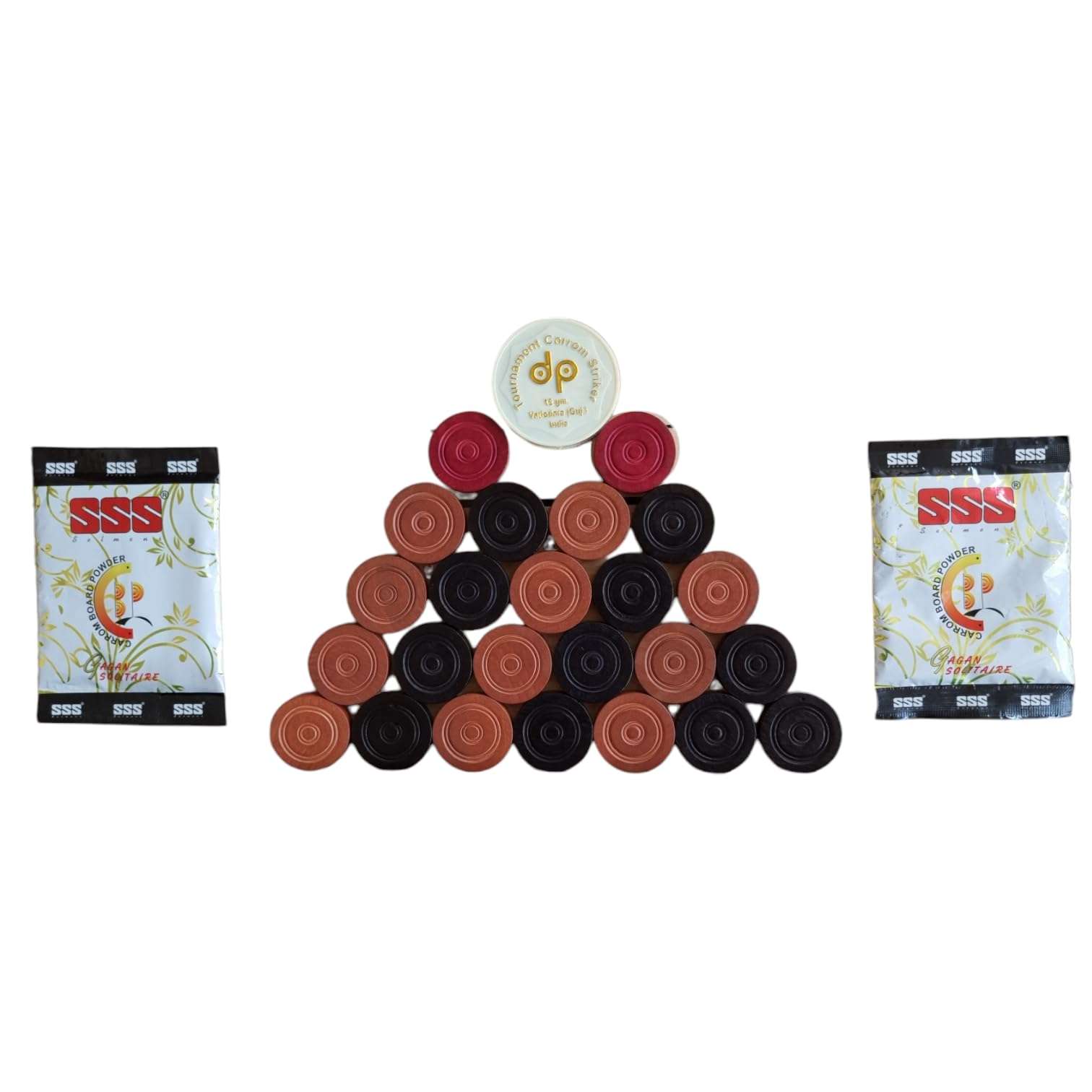 AARAV Champion Carrom Board for Adults 36 inch Full Size with 3 inch Border and 6mm ply, Smooth and Glossy Surface, Comes with Wooden Coins, Striker and Boric Powder, Quality Assured 6