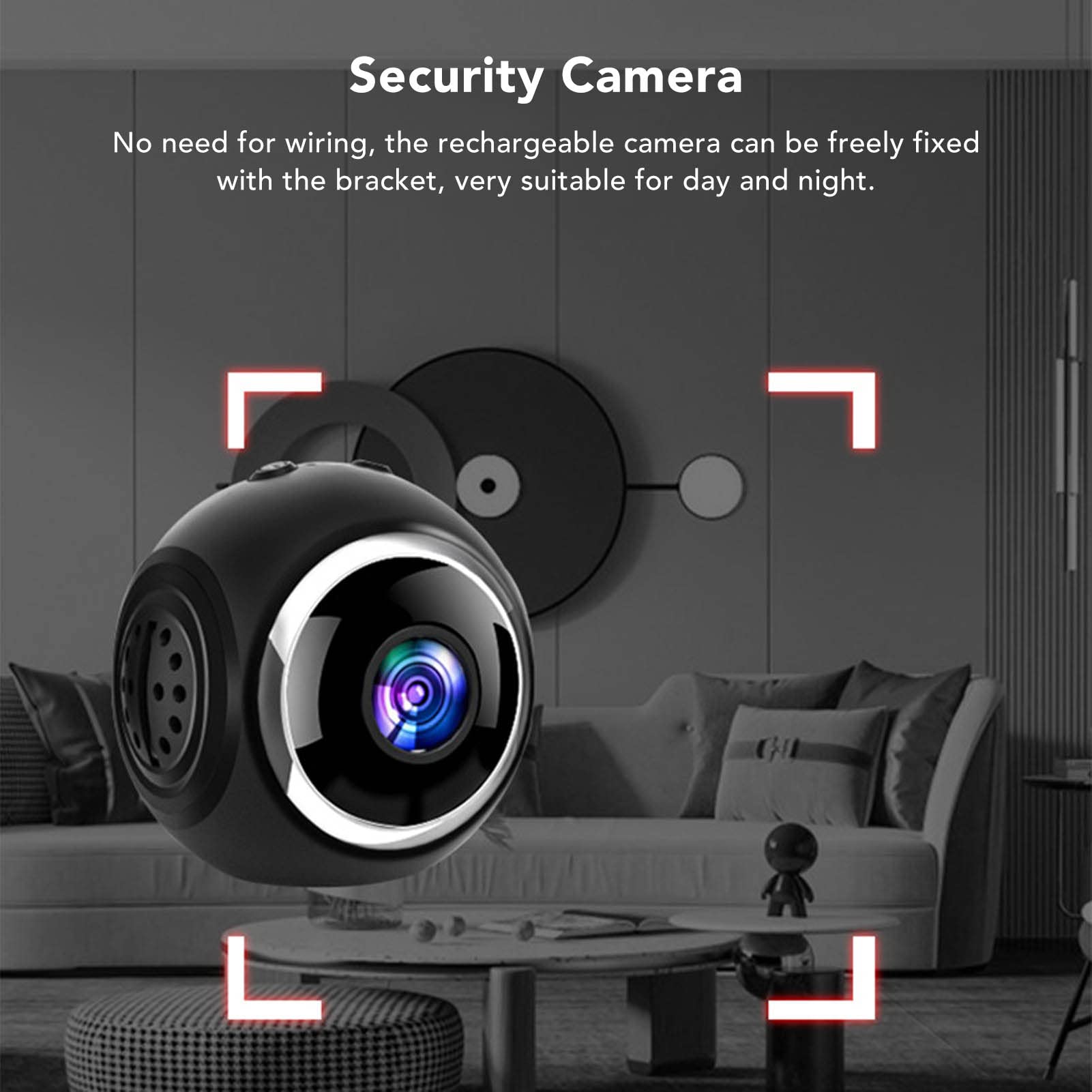 Security Camera, Rechargeable Wireless Camera Clear Image for Home 3