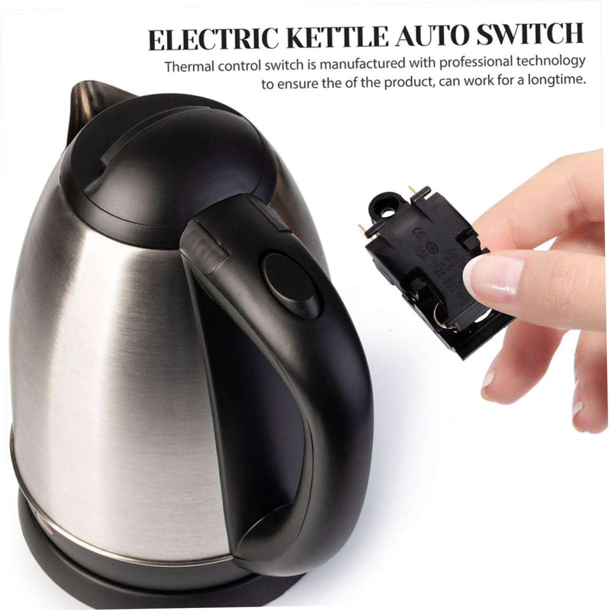 CATIEBYE Universal 16A Electric Kettle Temperature Control Thermostat Replacement Switch 5