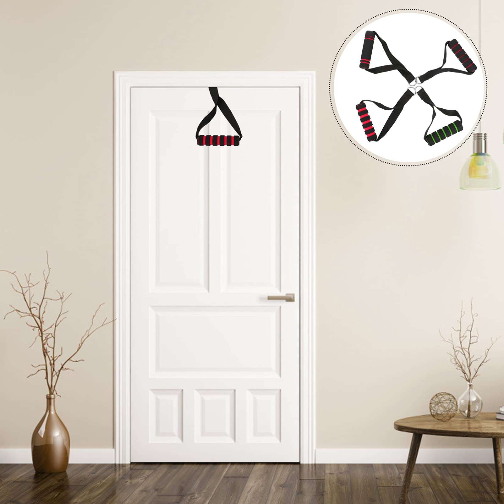 BESPORTBLE 4pcs Foam Handle Home Resistance Band Heavy Duty Fitness Handle Fitness Grip DIY Fitness Equipment Accessories Workout Strap Cable Machine Attachment Exercise Handle Grip 6