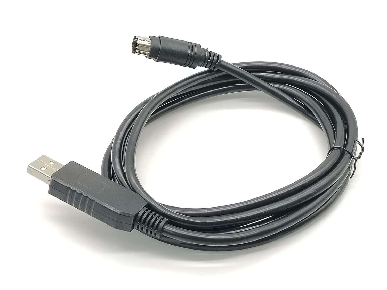 Pidwaok FT232RL USB to Mini DIN 6-Pin RS232 Programming Cable, 1.8M Serial Communication Cable for L-S (L-G) PLC XGB-XBC XGK XEC Series 4