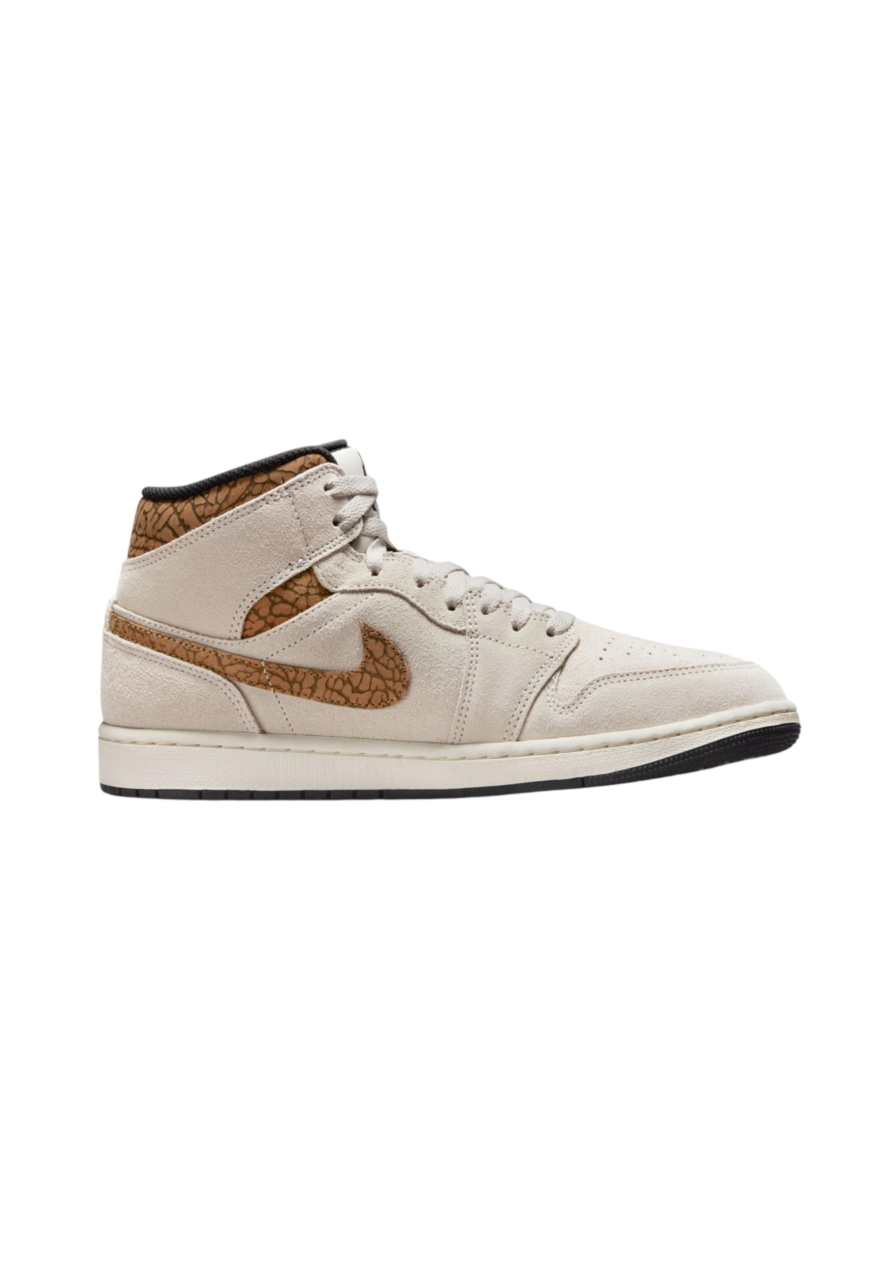 Jordan Nike Air 1 Mid Men's Shoes LT Orewood Brown/Metallic Gold DZ4129-102 13 3
