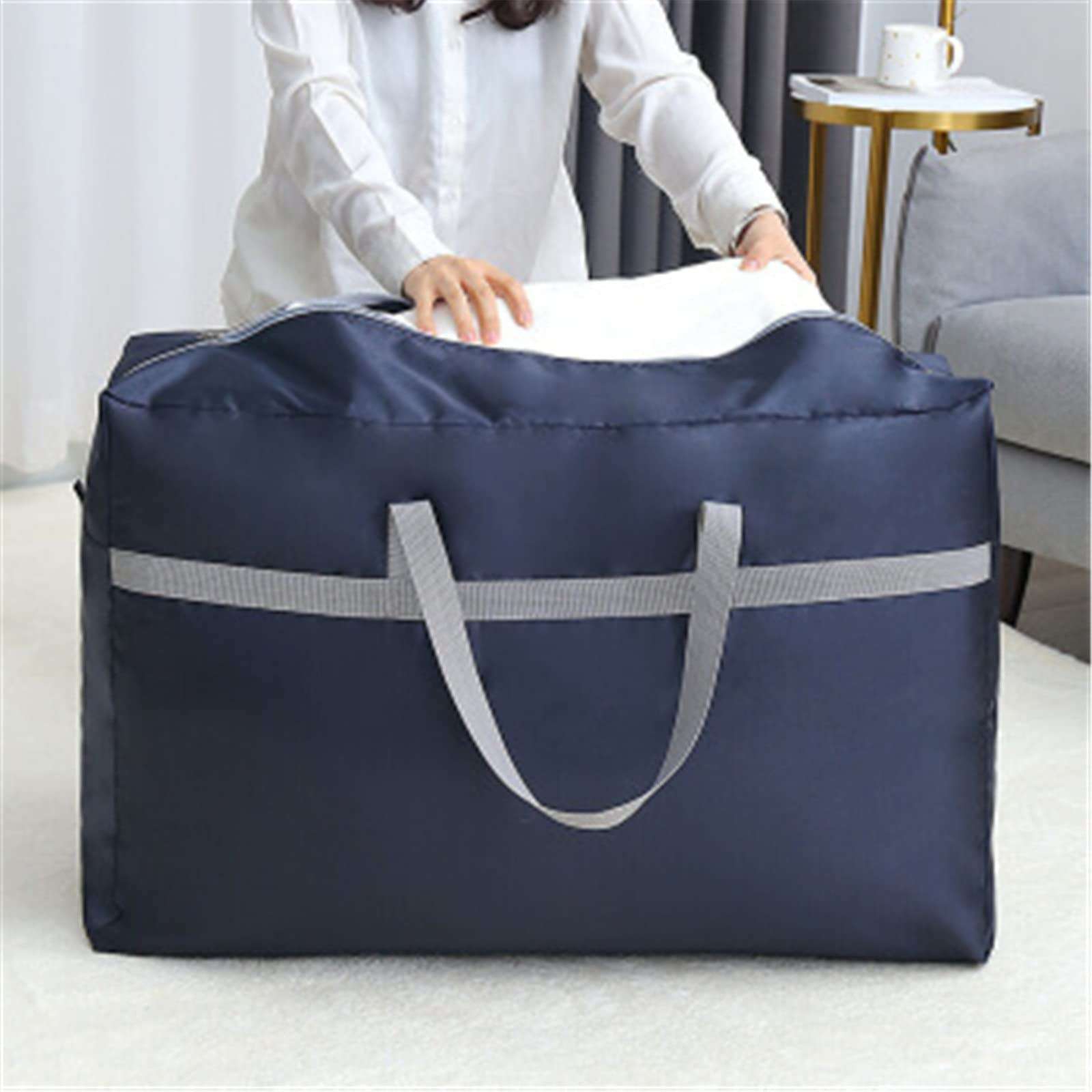 Packing Organizers 2PCS Moving Bag Packing Bag Quilt Clothing Storage Bag Moving for Travel(150L) 3