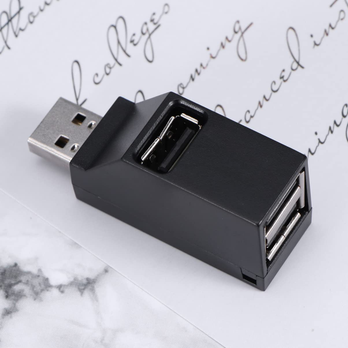 ELAYARD Port Mini USB Hub Splitter Adapter for PC Laptop Classic Design Low Power Consumption Compatible with USB Devices No External Power Needed Black 6