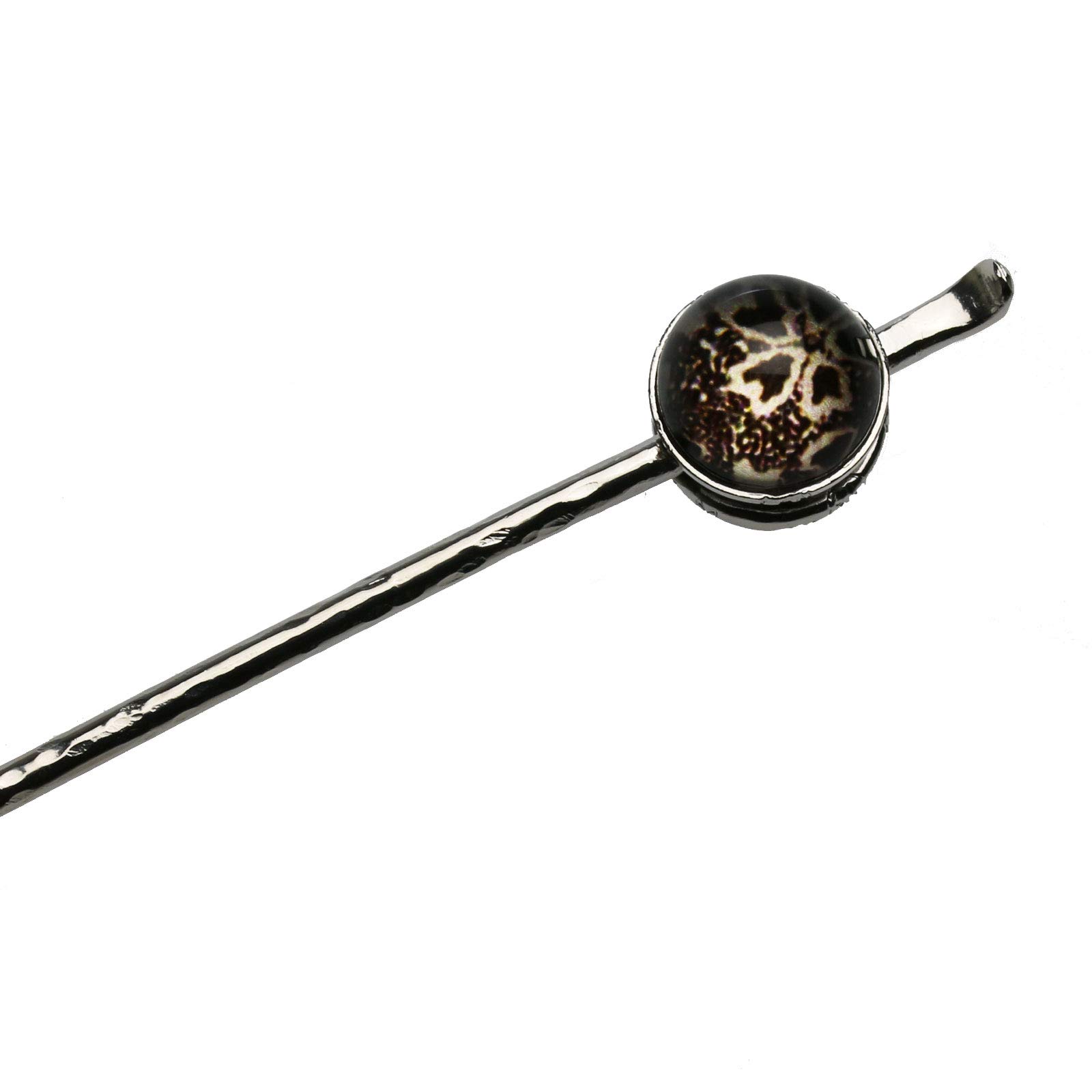 Tamarusan Silver 925 Hemp Ball Hairpin Blue-Violet Men'S Hand Made Hair Pin Nickel Free