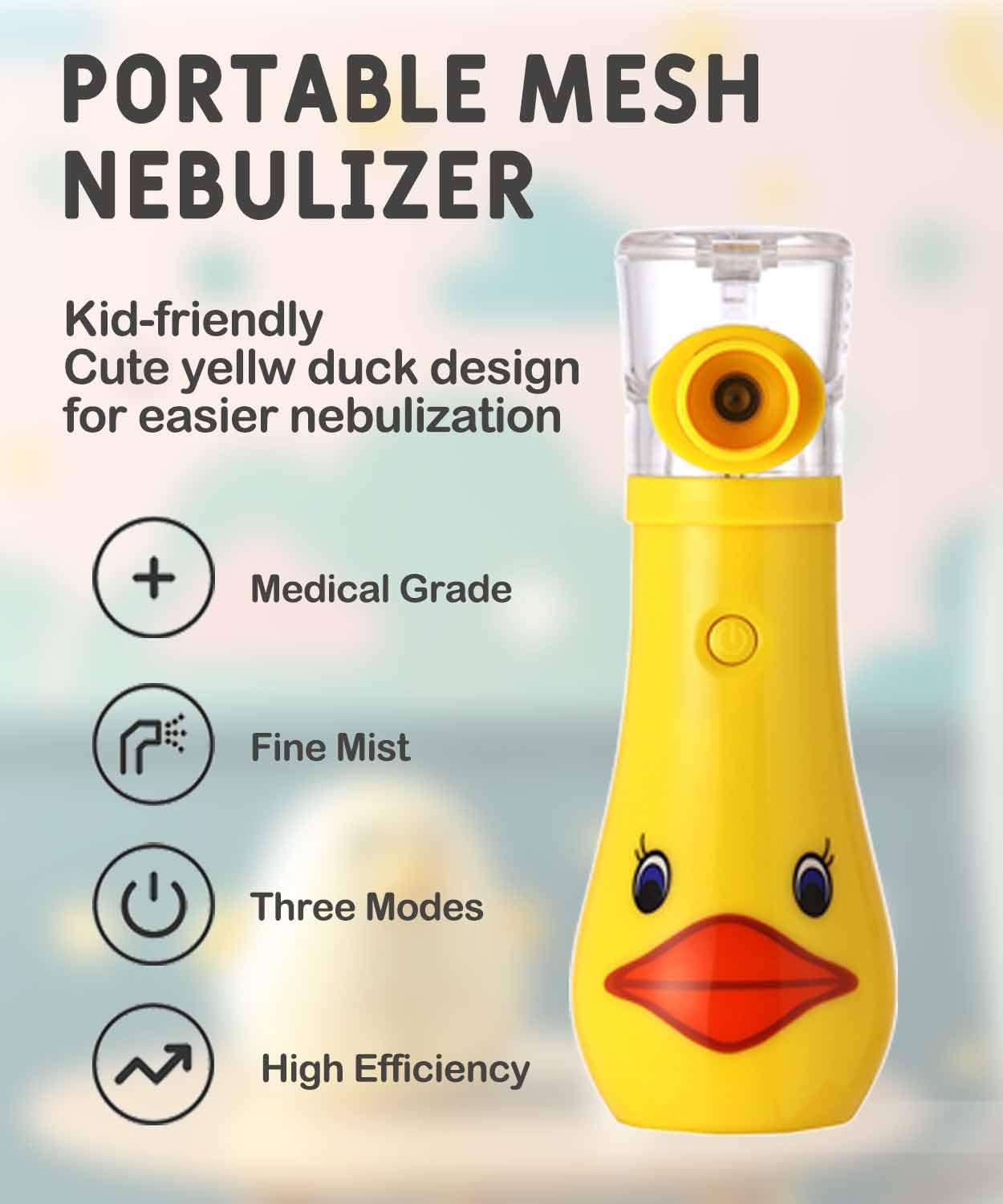 Portable Nebulizer for Kids, Handheld Nebulizer Machine with 3 Speed - Rechargeable Personal Cool Mist Steam Inhaler for Adults Travel and Home Use 2