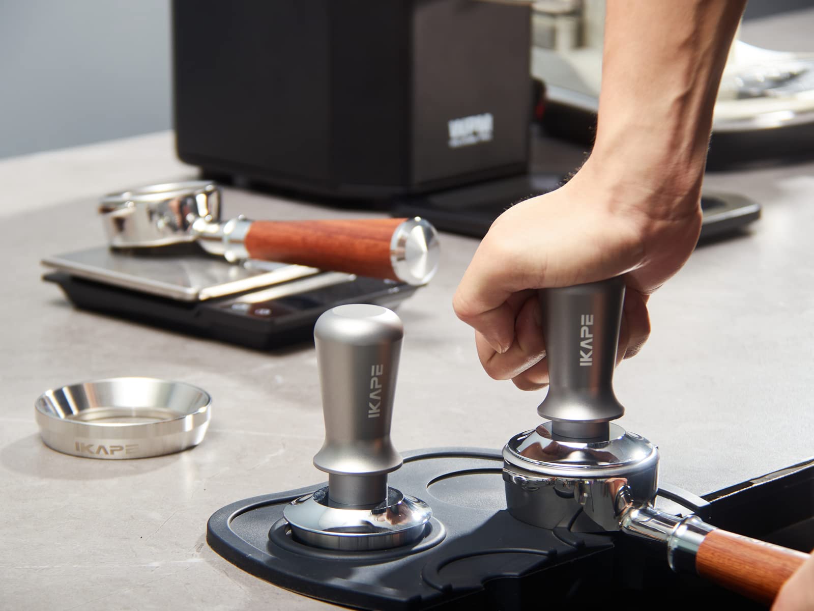 IKAPE 51mm Espresso Tamper, Premium Barista Coffee Tamper with Calibrated Spring Loaded, 100% Flat Stainless Steel Base Tamper for Espresso Machine 6