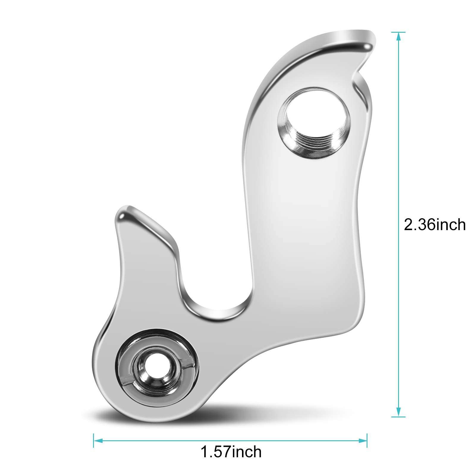 Health Gear Derailleur Hanger, Aluminium Alloy Mountain Rear Derailleur Hanger Derailleur Bracket Replacement, Size 1# 2