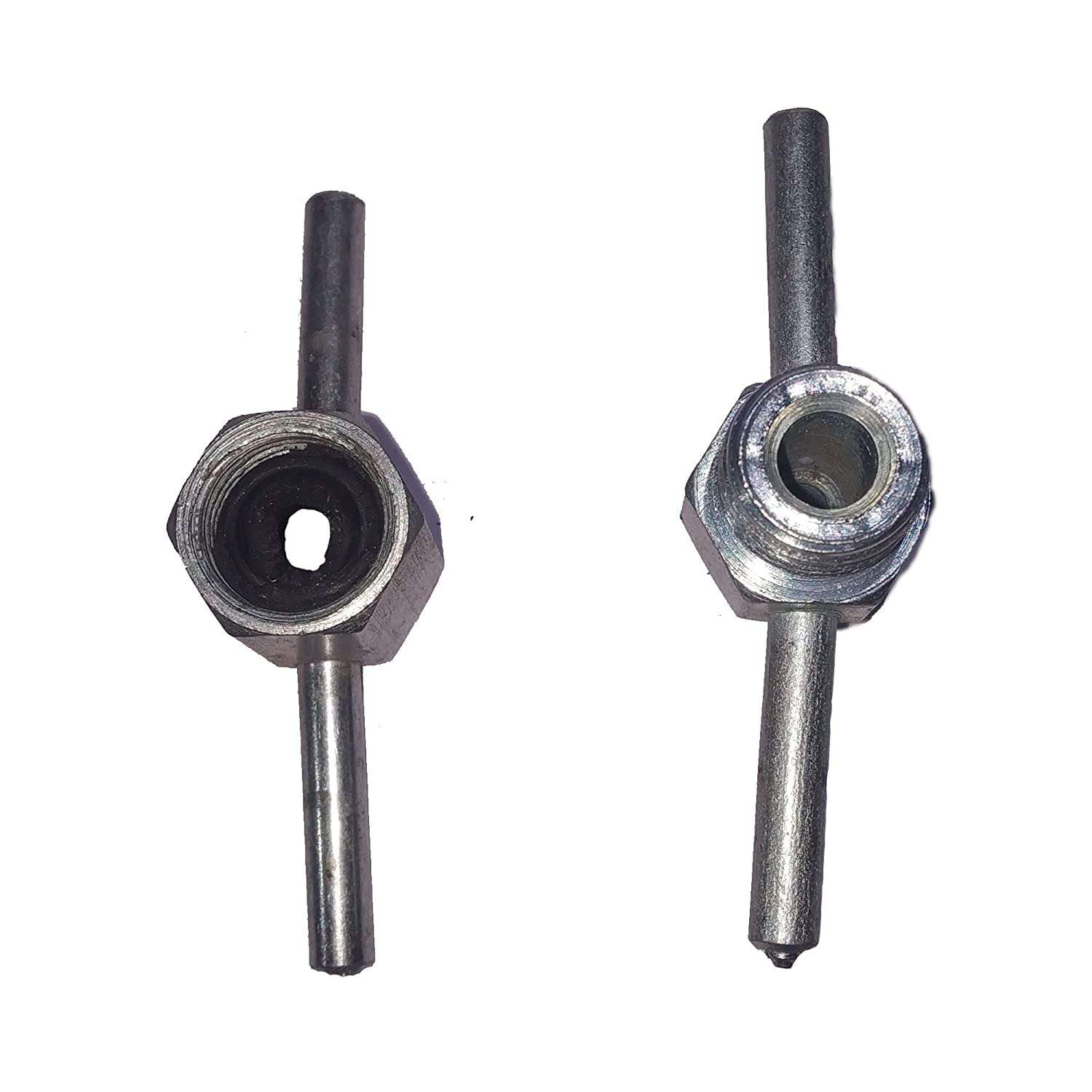 WHITEFLIP AA Coupler for 1/4 and 3/16 Pumping and Flushing for Refrigerator and AC Use (Silver) 5