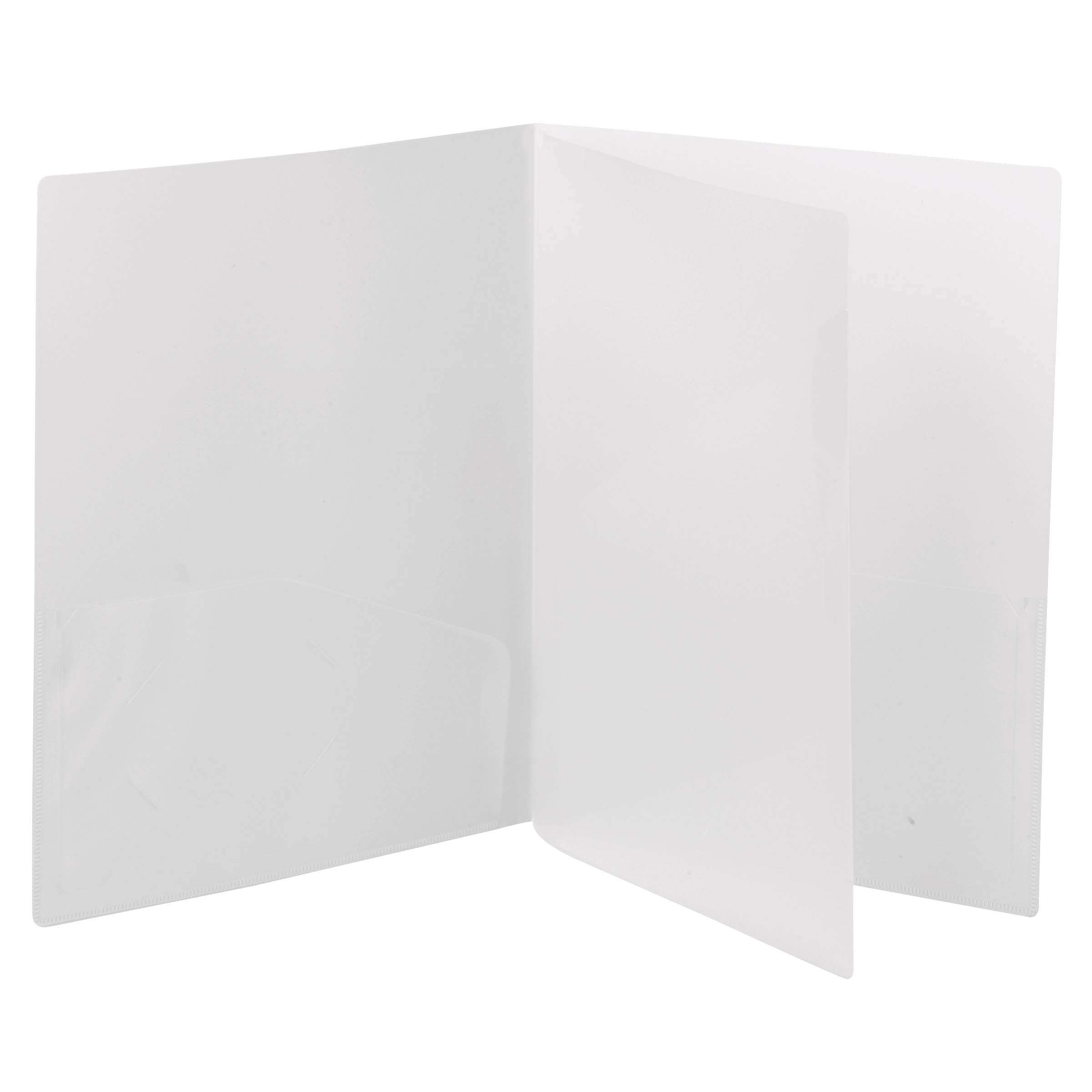 Smead Poly Four-Pocket Folder, Letter Size, Oyster, 5 per Pack (87721) 1