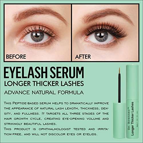 Dr. Brenner Eyelash Growth Serum Enhancer for Longer Thicker Eyelashes and Brows Made in U.S.A. (4 ml.) 3