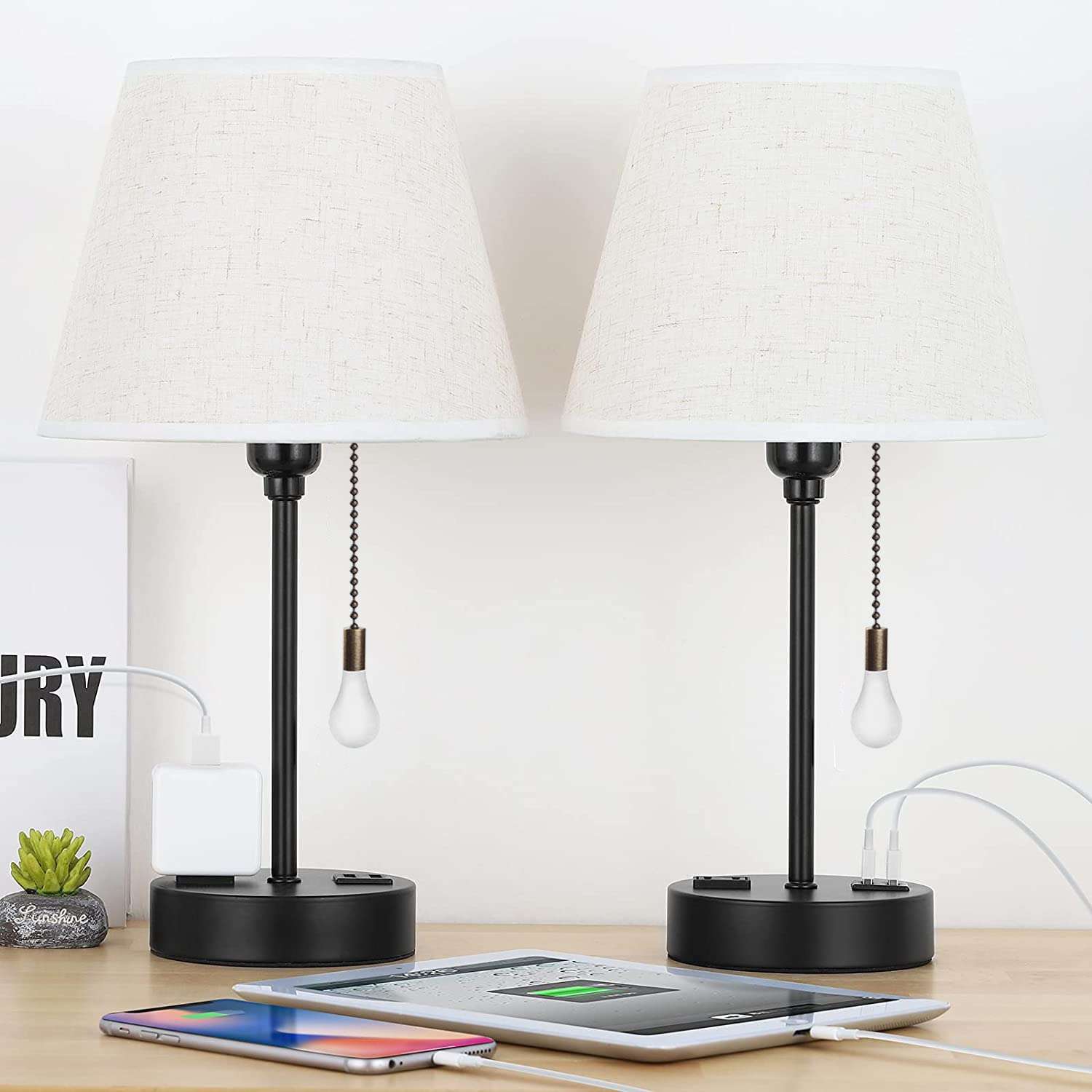 Ceiling Fan Pull Chain, 13.6 Inches Fan Pulls Set with Connector, 2 Pack 3mm Diameter Beaded Ball Fan Pull Chain (Bronzeï¼â€° 4