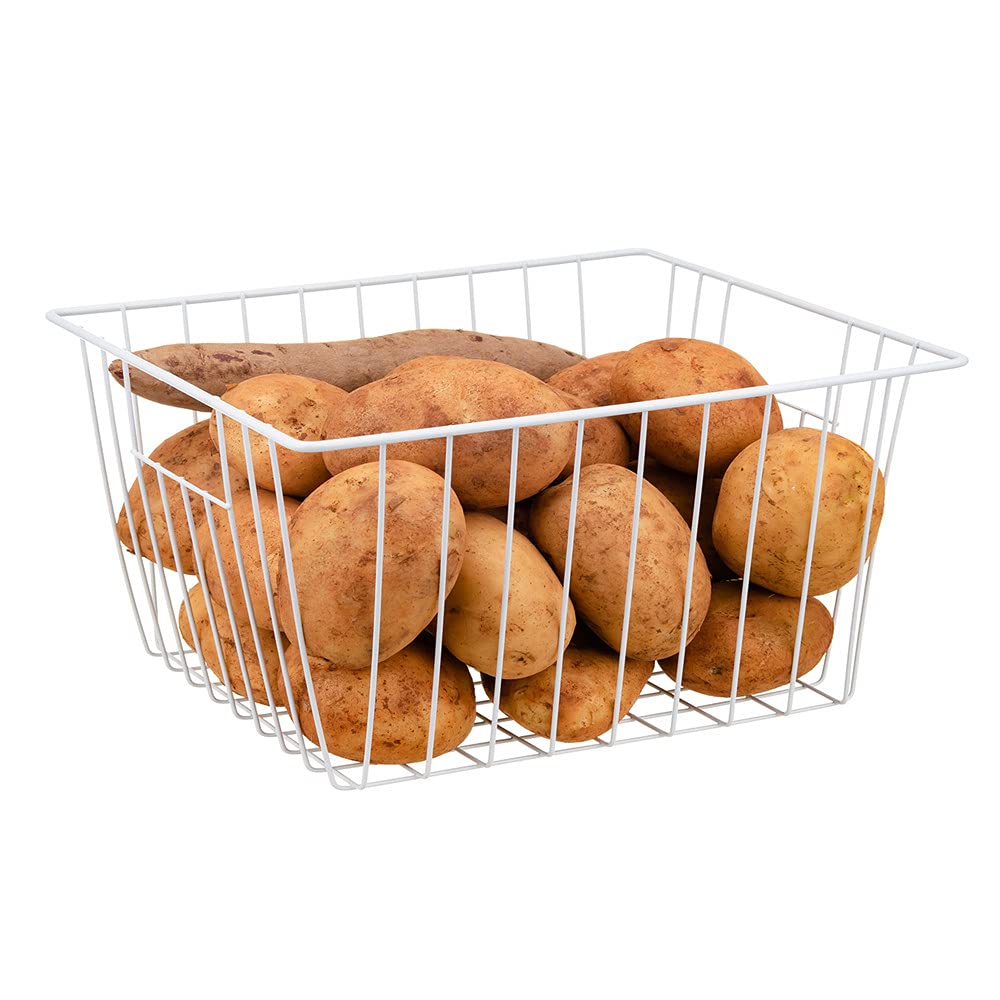 Y.Z.Bros Freezer Storage Organizer Baskets, Household Refrigerator Chest Organization with Built-in Handles for Cabinets, Pantry, Closets, Bedrooms 3