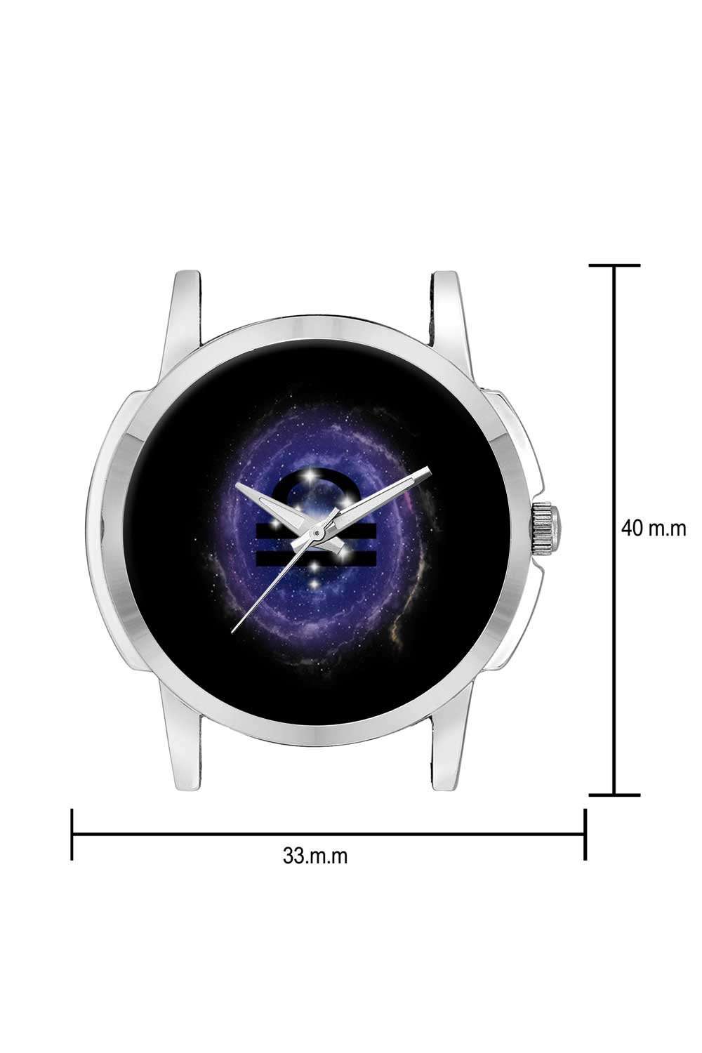 Wrist Watch - Libra Zodiac Minimal Illustration Analog Men's and Boy's Wrist Watch - Unique Analog Quartz Leather Band Wrist Watch by BigOwl 3