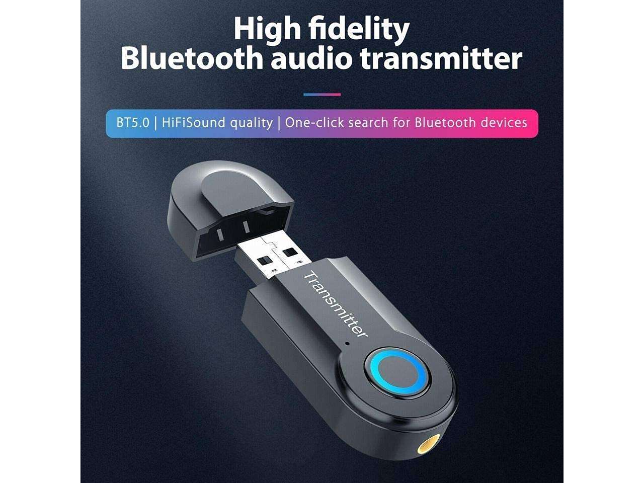 TechKing ZT-12 USB Bluetooth Transmitter, Portable Wireless Bluetooth Transmitter, Used for Audio Bluetooth Signal Transmission of TV, Computer, can be Connected to Bluetooth Speaker 4