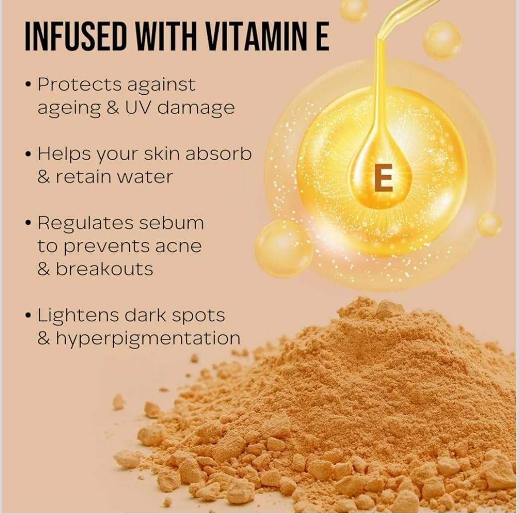 DV Nature New York Powder Foundation, Pressed Powder Compact, Mattifies Skin, Incl. Mirror and Applicator, Fit Me, 330 Toffee 4