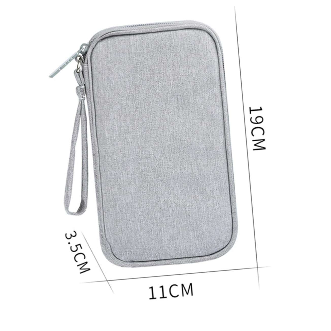 SWOOMEY Earphone Bag Earphone Pouch USB Cable Pouch USB Cable Bag Digital Accessories Organizer Grey 4
