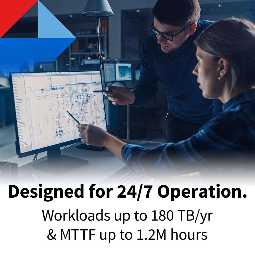 Toshiba N300 14TB NAS 3.5-Inch Internal Hard Drive - CMR SATA 6 GB/s 7200 RPM 512 MB Cache - HDWG31EXZSTA 2