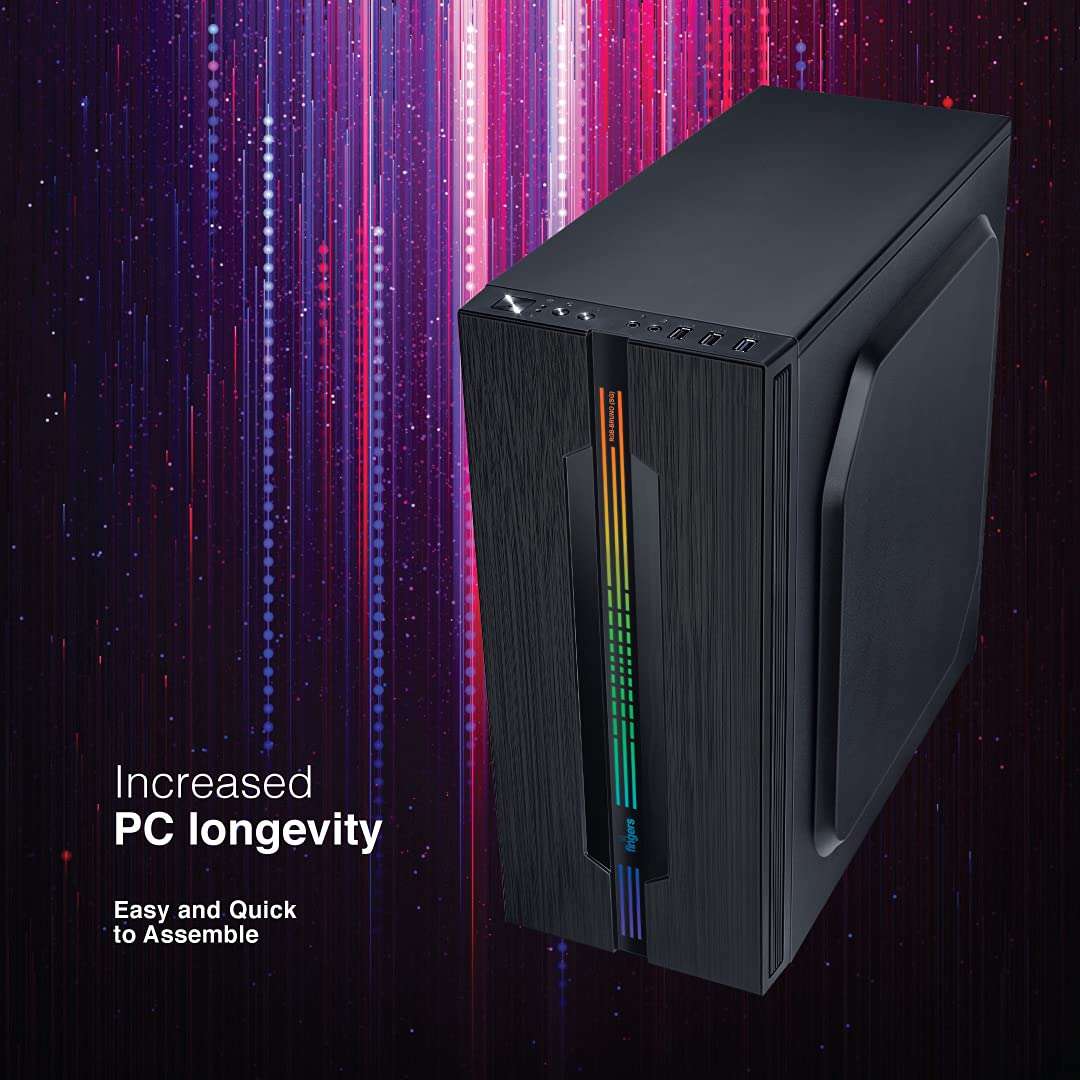 Fingers RGB-Bruno (SG) Computer Case (with Side Transparent Glass | Full ATX PC Cabinet with ARGB LEDs) 4