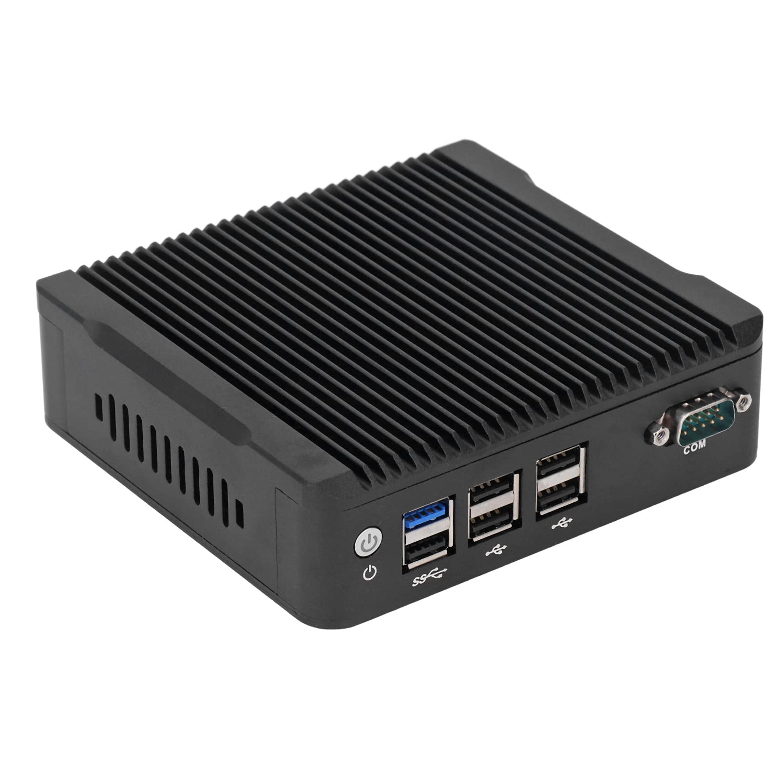 Hilitand Fanless IPC, Mini PC J1900 8GB Fanless Low Consumption for Industrial Computer 100-240V, Controls (US Plug 100‑240V) 3