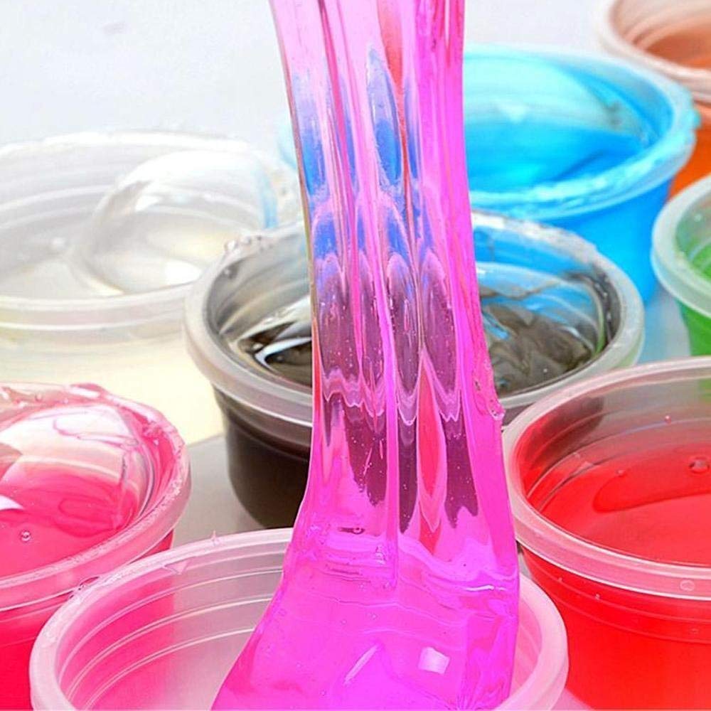 Sillyme Crystal Clay Soft Slime Transparent Magic Mud for Kids (pack of 6pcs) 4