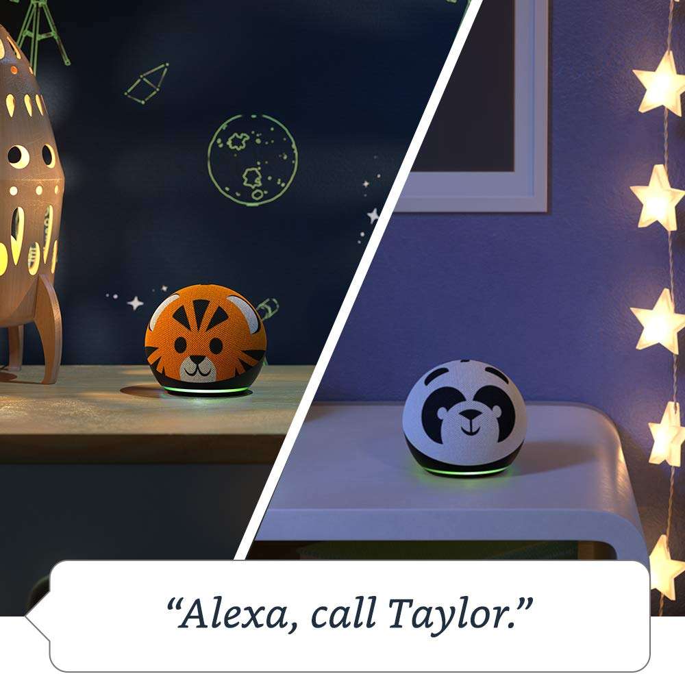 Echo Dot (4th Gen, 2020 release) Kids | Designed for kids, with parental controls | Panda 4