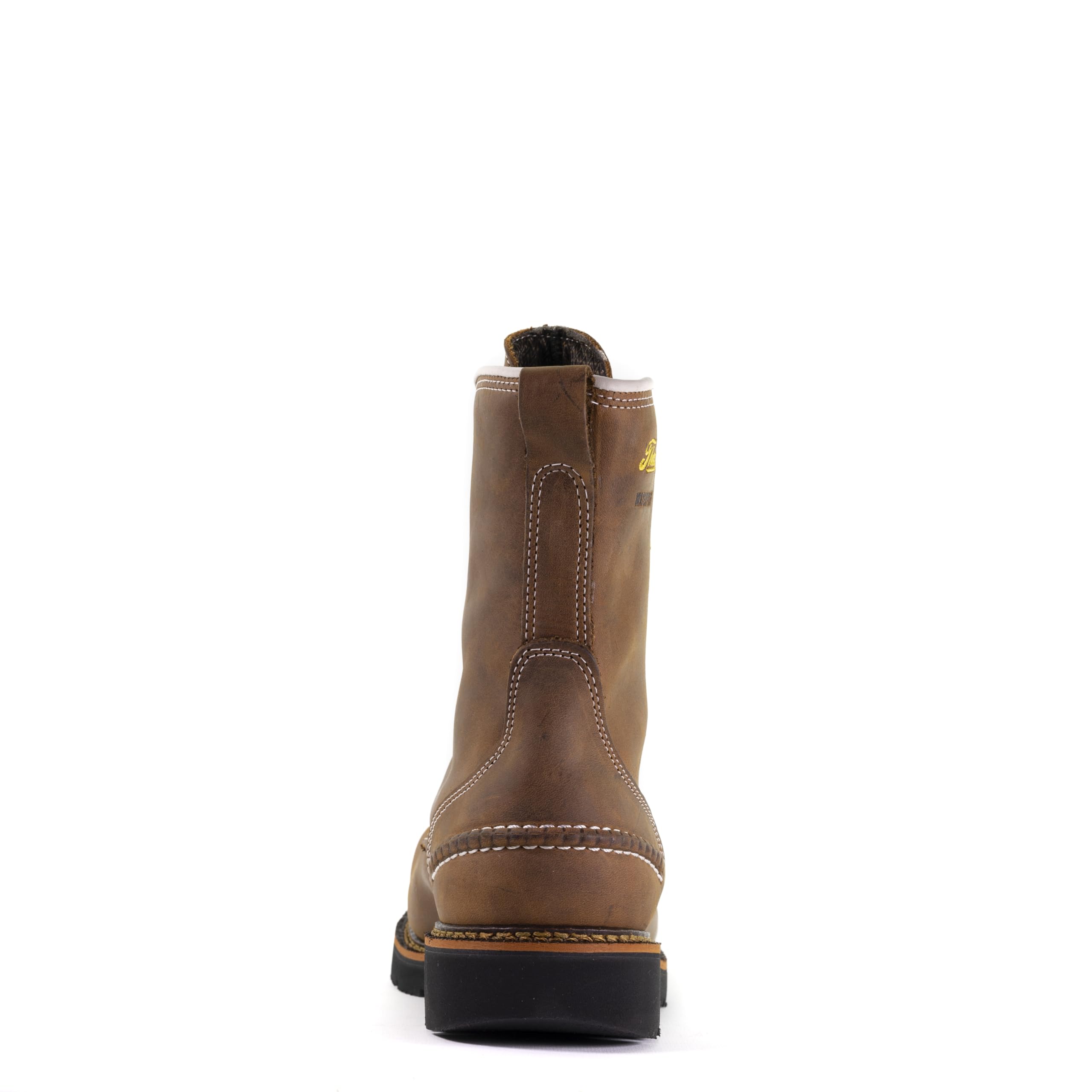 Thorogood 1957 Series 8” Waterproof Steel Toe Work Boots for Men - Full-Grain Leather with Moc Toe, Slip-Resistant Heel Outsole, and Comfort Insole; EH Rated, Crazy Horse - 11.5 D 6