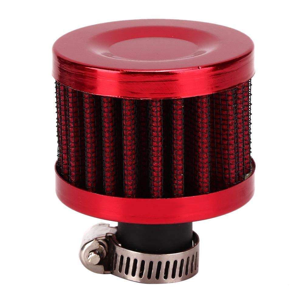 Kuuleyn Air Intake Breather, 13mm/0.5in Mini Air Intake Filter Vent Crankcase Breather Universal Car Accessory For Car and Motorcycle(Red) 3