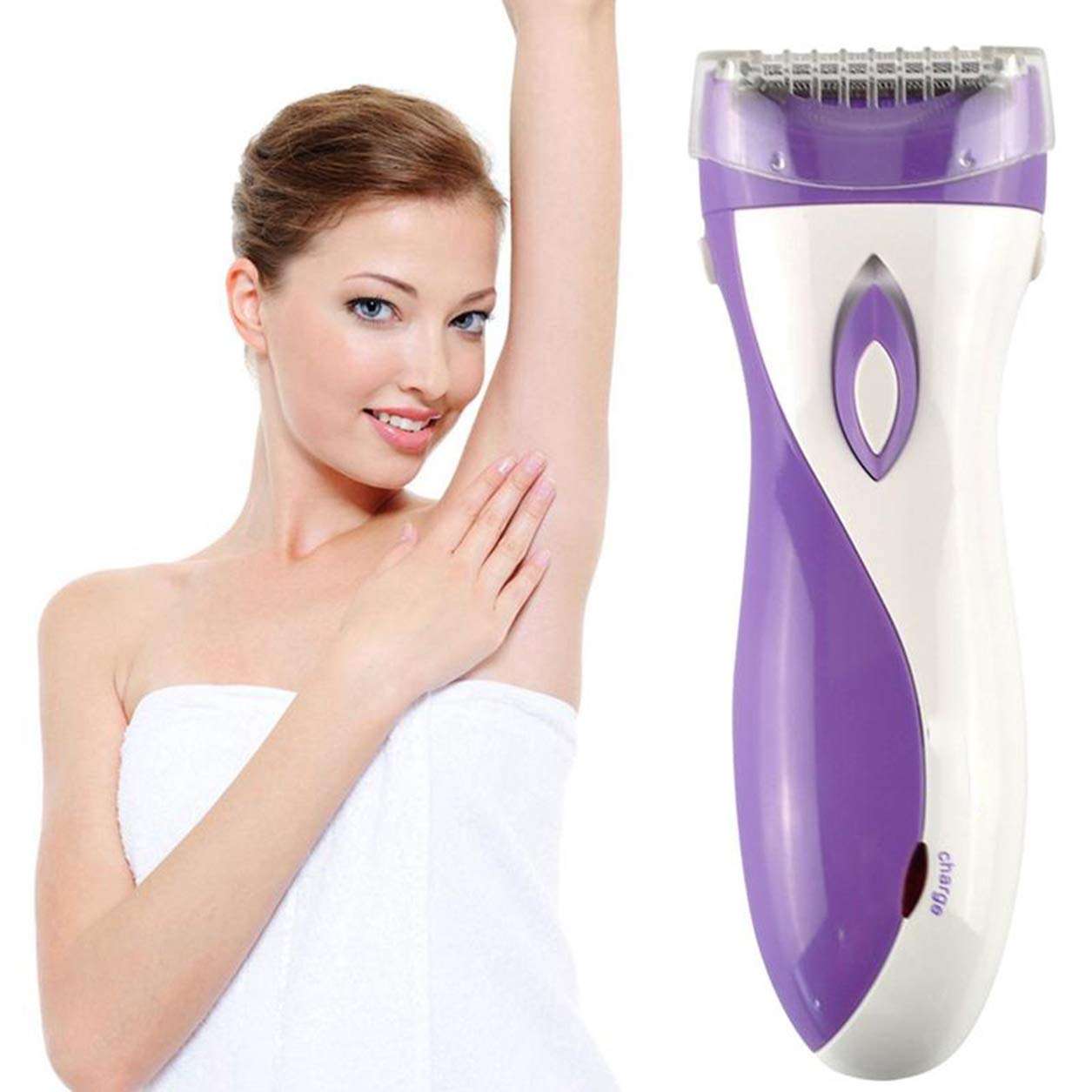 Frackkon Beauty Sensitive Touch Private Part Fully Safe Electric Trimmer for Facial and Body,Nose, Ear EYEBROW and Bikini Line Trimmer Shaver Painless Hair Remover Under Arms for Women Multi colour 5