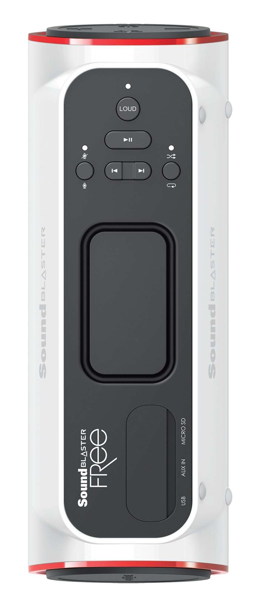 Creative Sound Blaster Free Multifunction Portable Bluetooth Speaker, Built-In MP3 Player with MicroSD (White) 2