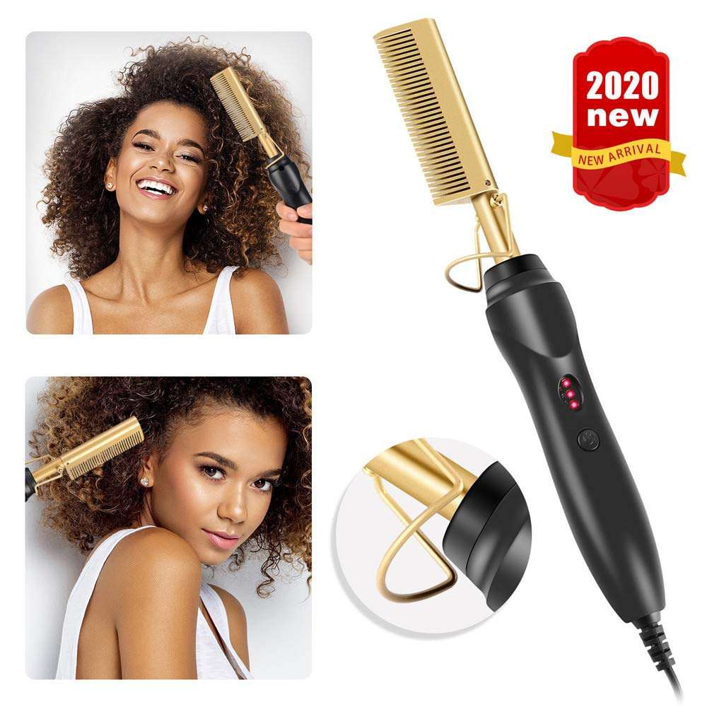 1/2 Curling Irons for Short Hair Wet Curling Use Hair Dry Electric Iron Straightener Hair Comb Hair Care Large Curling Iron for Big Curls 3