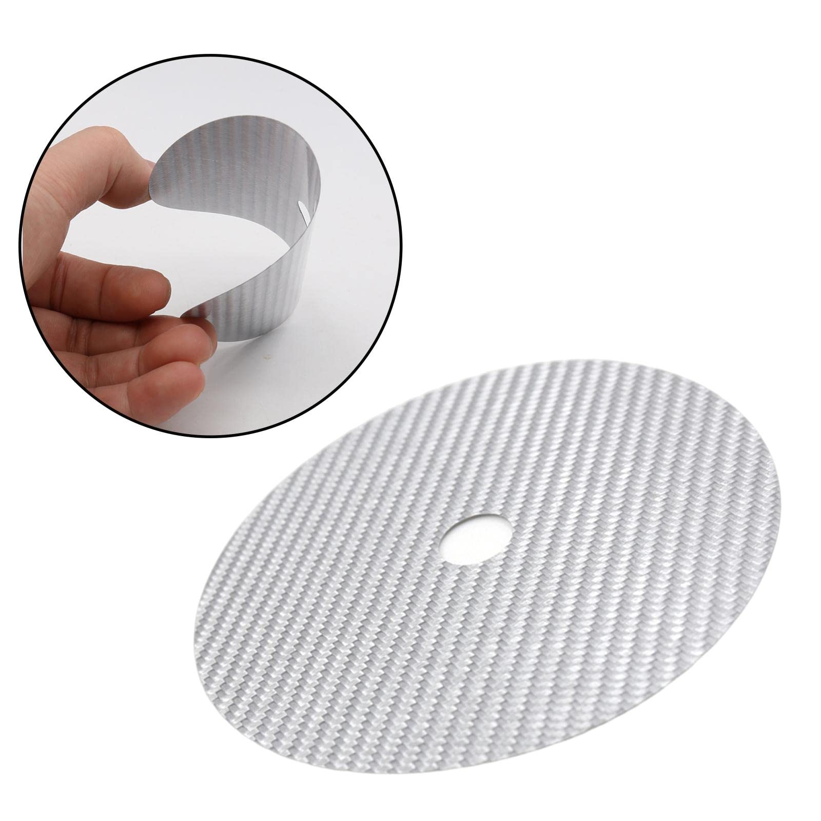 EXCLUZO CD Stabilizer Tuning Mat HiFi Buffer Pads DVD Disc Up Tray White 6