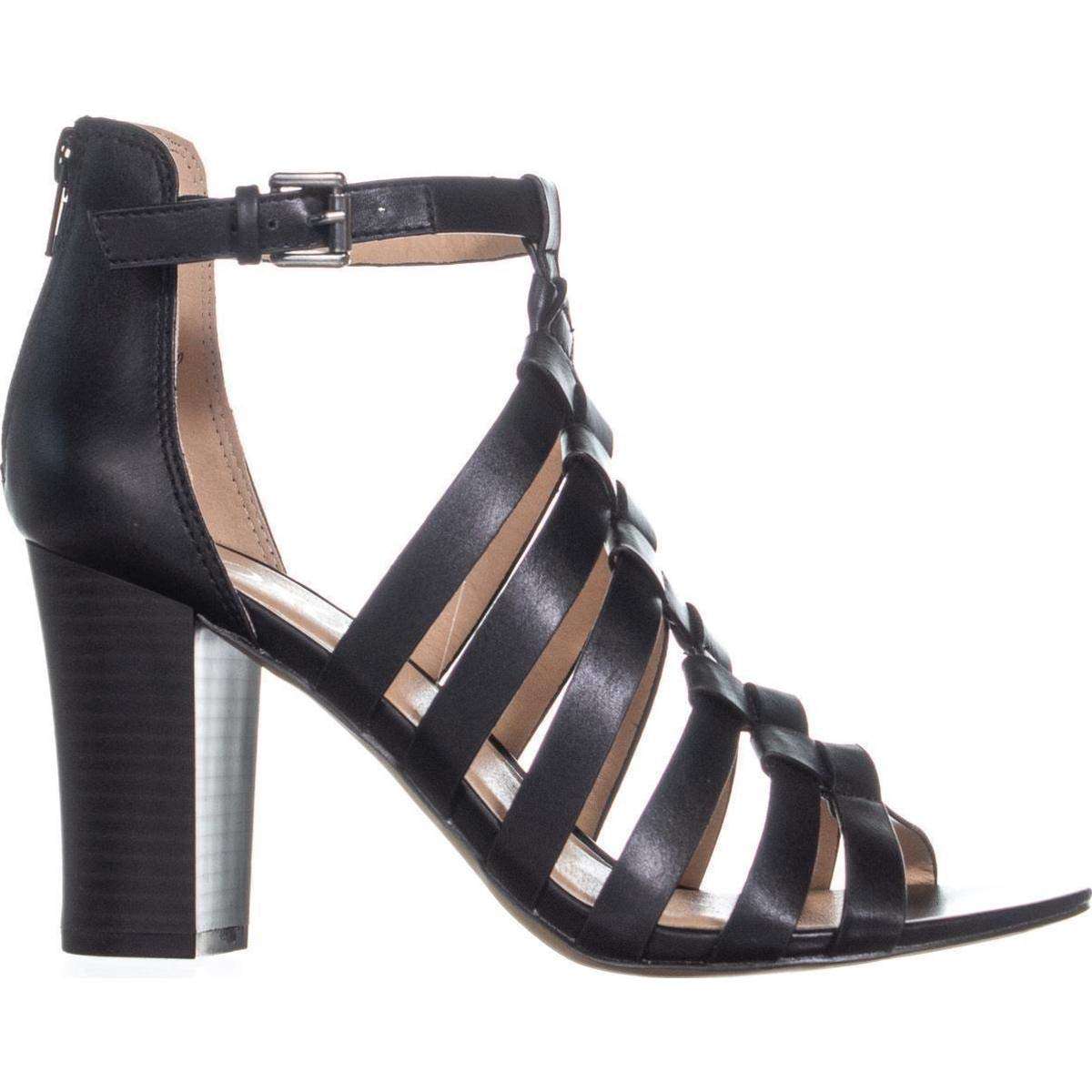 XOXO Women's Baxter Dress Sandal, Black, 7 M US 5