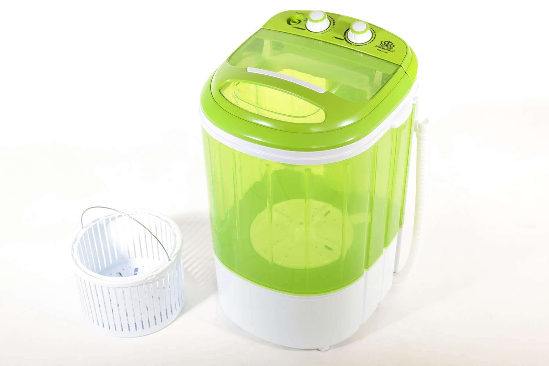 DMR Model No DMR 25-1208 Single Tub Top Load 2.5 kg Portable Mini Washing Machine with 1 kg Spin Dryer Basket (Green) 1