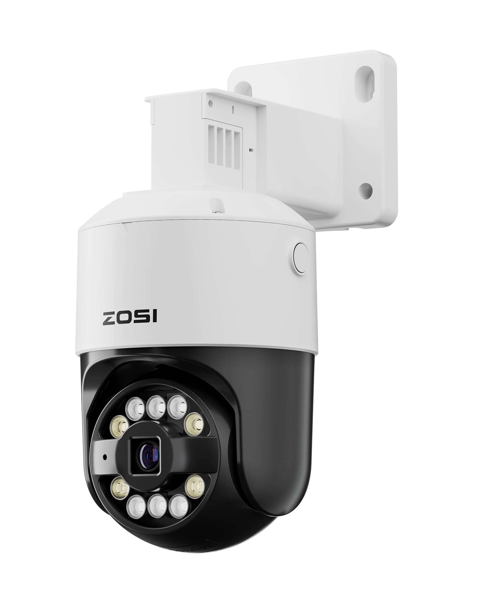 ZOSI C296 3K 5MP Add-on PoE PT Camera Outdoor, Starlight Night Vision, AI Face Human Vehicle Detection, 2-Way Talk, Auto Track, Pan/Tilt, Only Compatible NVR 1