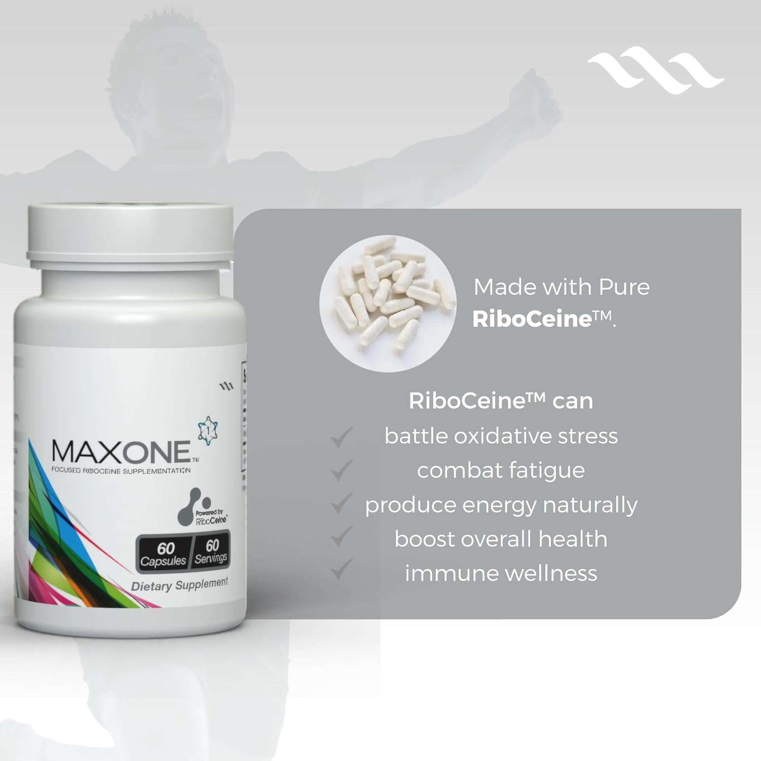 Max One, Focused Riboceine Supplementation, 60 Vegetable Capsules, 30 Servings (Pack of 2) 6