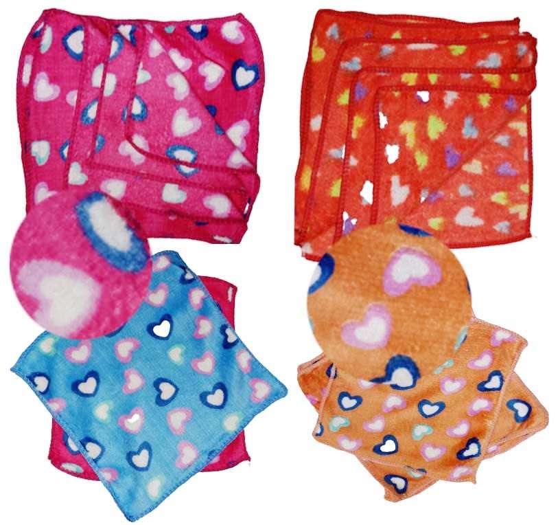 DEXO Soft Cotton Face Towel Set 6 Pcs Multicolour Pack of 1 6