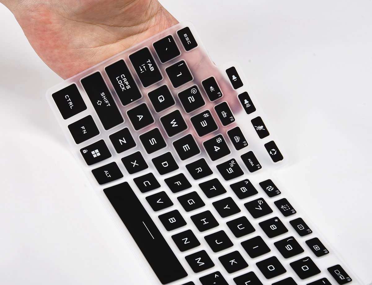 Laprite Keyboard Protector Cover for 2022 ASUS TUF Dash 15 15.6" FX517ZM FX517ZM-AS73, TUF Gaming F15 FX507ZM-ES74, TUF Gaming F17 FX707 FX707ZM 17.3", ASUS TUF A15 A17 Gaming Laptop, Black 5