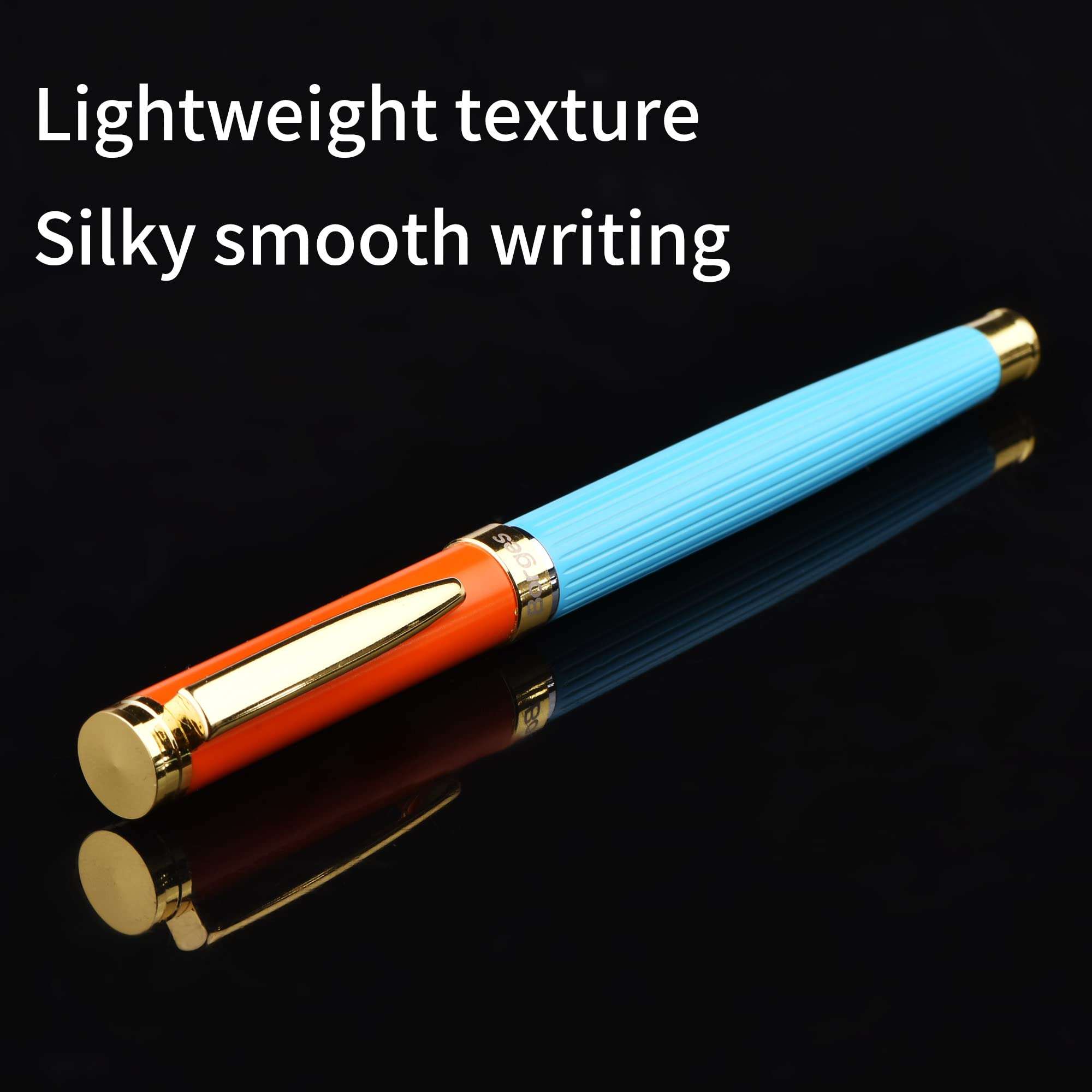 Premium Signature Pen Set - Elegant Business Gift Ballpoint Pens for Men & Women, Smooth Writing, Professional Office Desk Accessory, 2-Piece Luxury Ballpoint Pen Set。 3