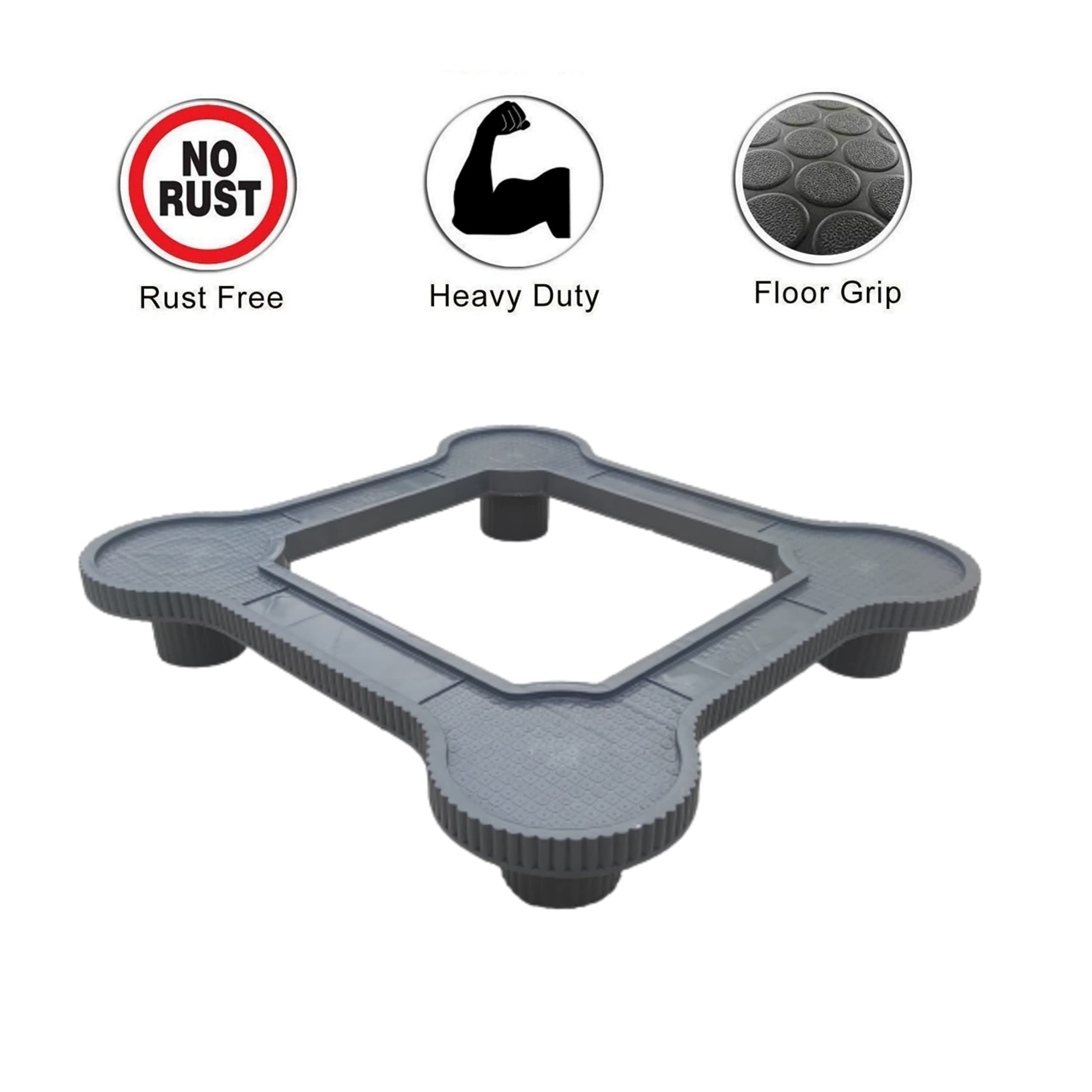 Nathmart Heavy Duty Refrigerator Stand Suitable for All Brand Single Door/Double Door Refrigerators, 150-292 L (Grey Color) 5