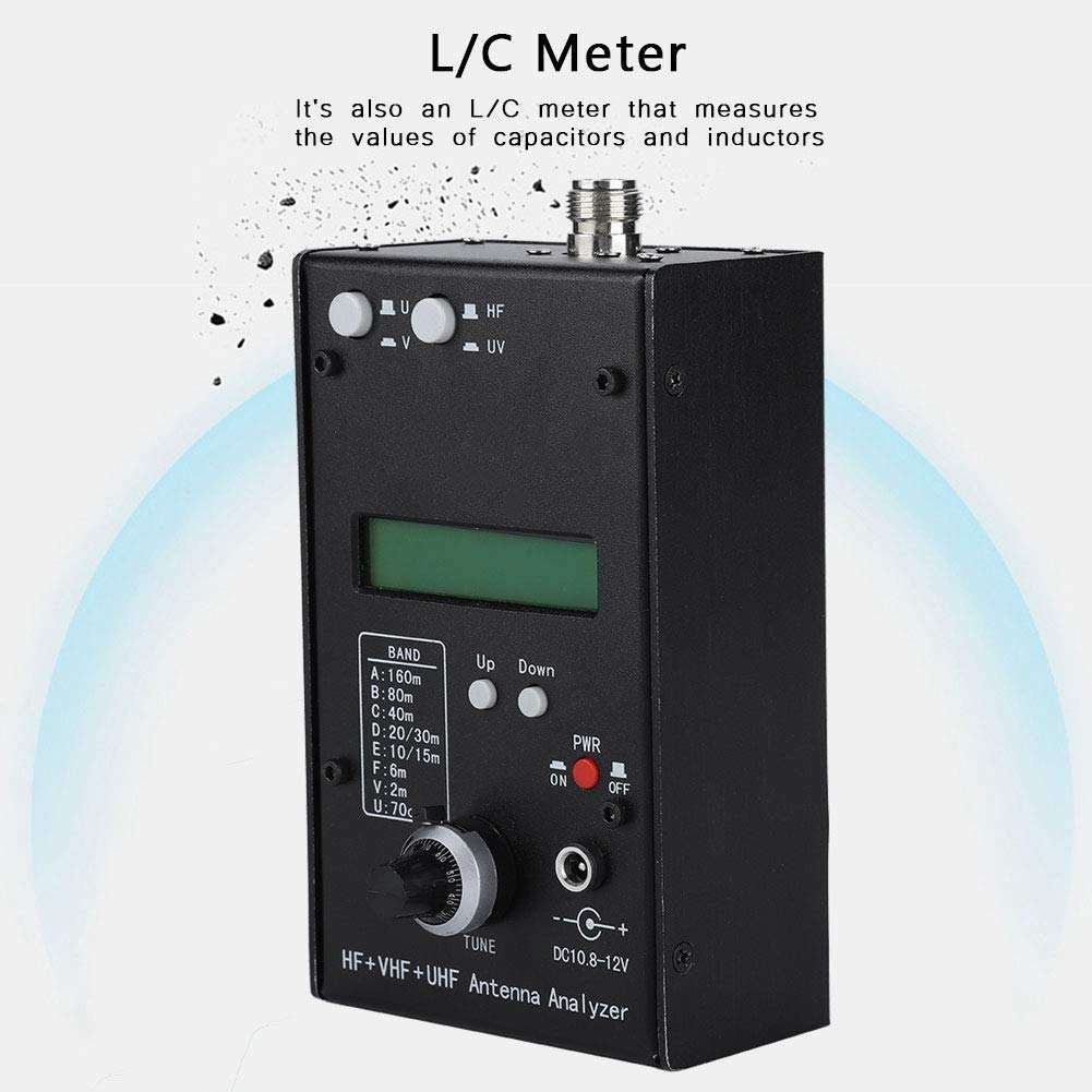Antenna Analyzer, HF+VHF+UHF Antenna Analyzer SWR Antenna Meter Tester Impedance Analyzer 3
