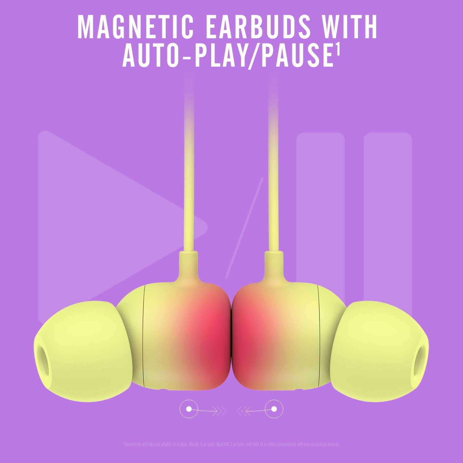 Beats Flex Wireless Earbuds - Apple W1 Headphone Chip, Magnetic Earphones, Class 1 Bluetooth, 12 Hours of Listening Time, Built-in Microphone - Yuzu Yellow 5