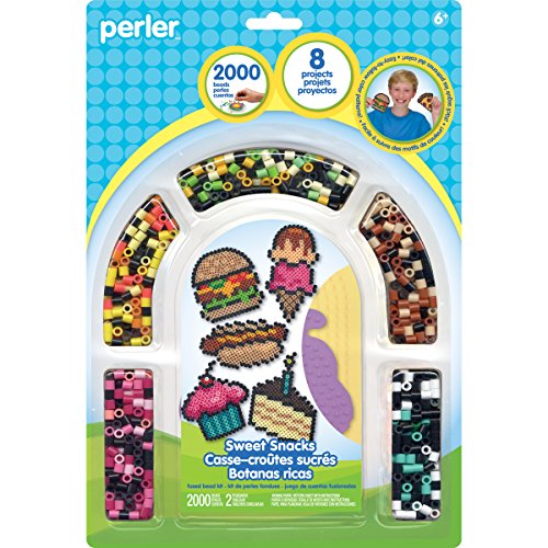 Perler Beads 'Sweet Snacks' Fuse Bead Activity Kit for Kids Crafts, 2003 pcs 1