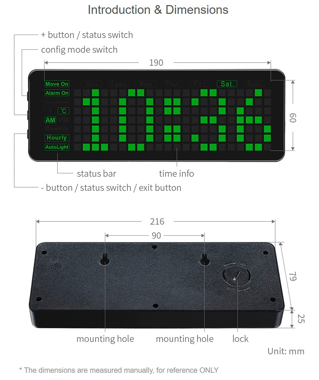Electronic Clock for Raspberry Pi Pico, LED Digits Onboard RTC Chip DS3231 Photosensor Buzzer with Accurate Real-Time Clock Date Temperature Alarm Timer Hourly Ring Auto Brightness Multi Functions 6