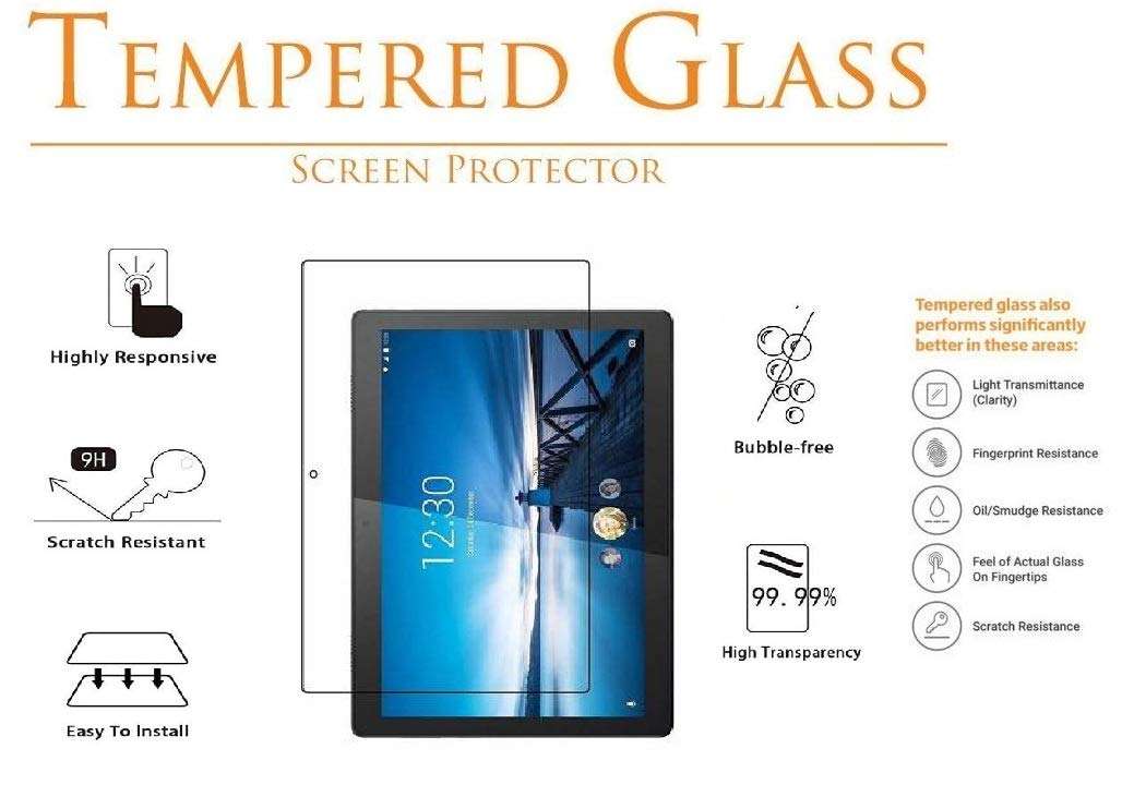 Bigil Tempered Glass Screen Protector for Lenovo Tab M10 Tablet HD TB-X505F TB-X505L (10.1" inch) (Will Not Fit 605LC/605FC/M10 FHD Rel) 3