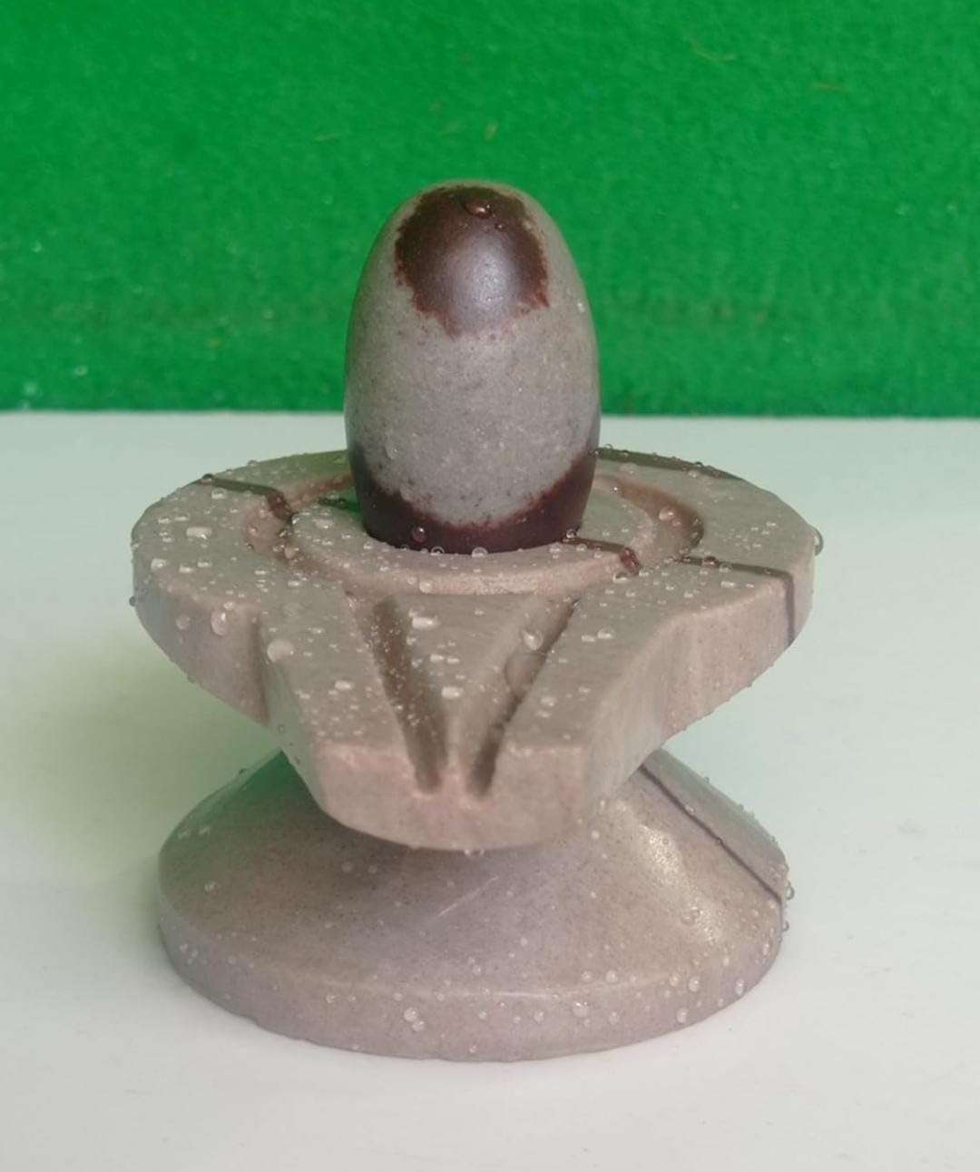 Original Black Narmadeshwar 2 Inch Shivling, Lingam, Shiva Lingam & 4 Inch Jaladhari, Yoni Base, Lingam Holder, Shivling Stand for Home Puja 5